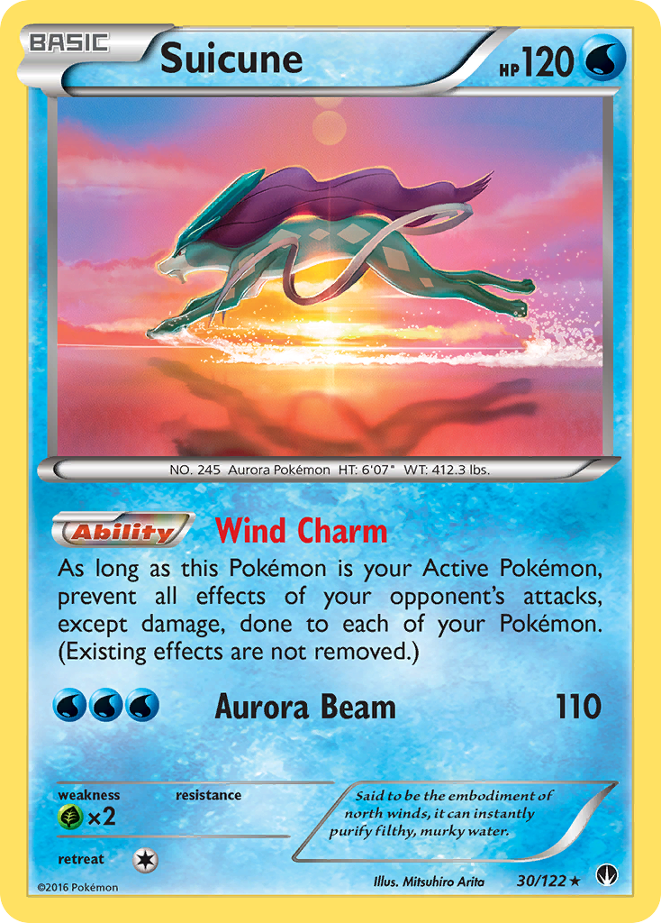 Suicune (30/122) [XY: BREAKpoint] | Enigma On Main