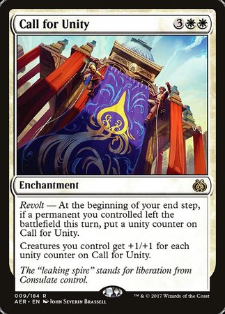 Call for Unity [Aether Revolt] | Enigma On Main