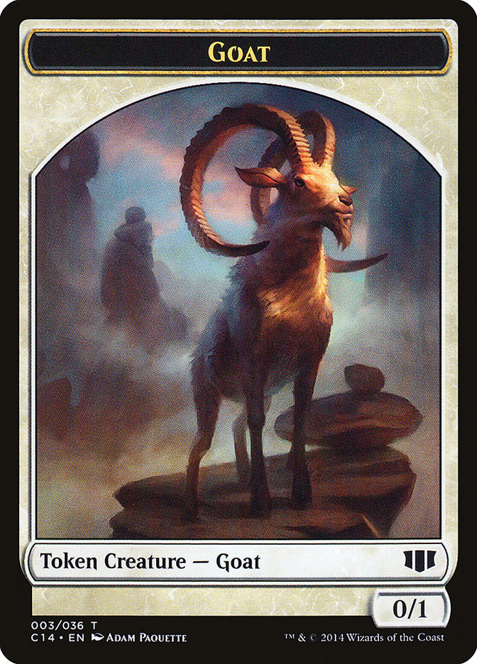 Wurm (032/036) // Goat Double-sided Token [Commander 2014 Tokens] | Enigma On Main