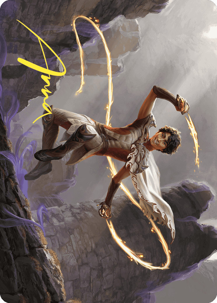 Kellan, the Fae-Blooded Art Card (Gold-Stamped Signature) [Wilds of Eldraine Art Series] | Enigma On Main