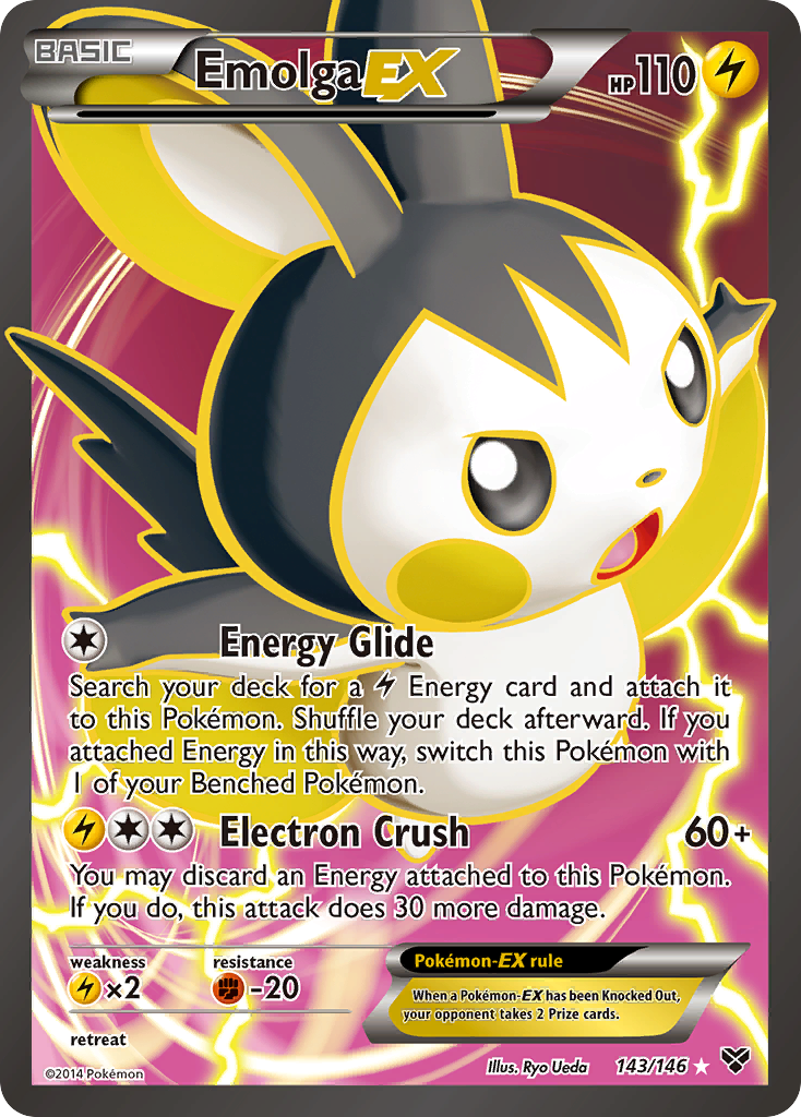 Emolga EX (143/146) [XY: Base Set] | Enigma On Main