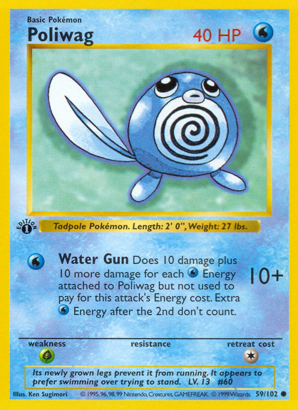 Poliwag (59/102) (Shadowless) [Base Set 1st Edition] | Enigma On Main