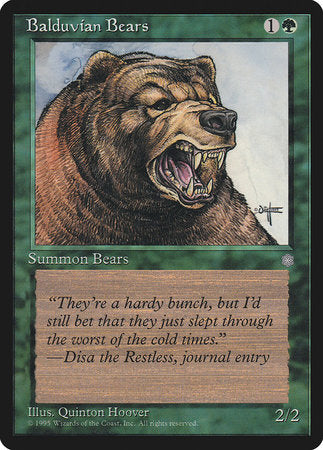 Balduvian Bears [Ice Age] | Enigma On Main