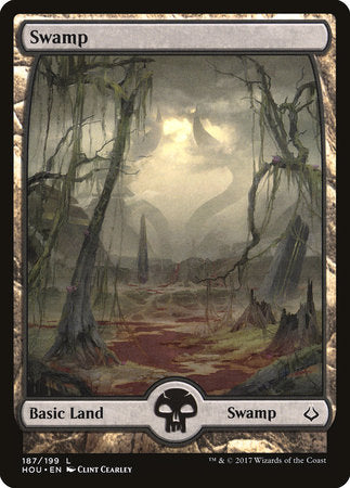 Swamp (187) - Full Art [Hour of Devastation] | Enigma On Main