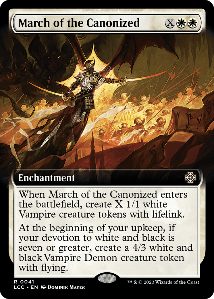 March of the Canonized (Extended Art) [The Lost Caverns of Ixalan Commander] | Enigma On Main