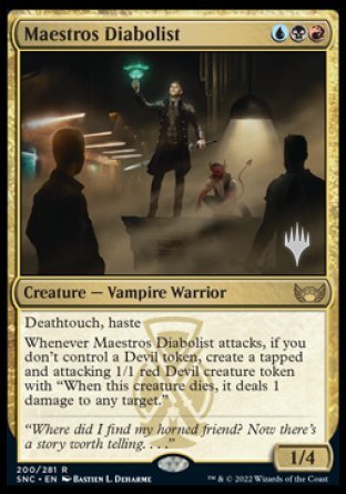 Maestros Diabolist (Promo Pack) [Streets of New Capenna Promos] | Enigma On Main