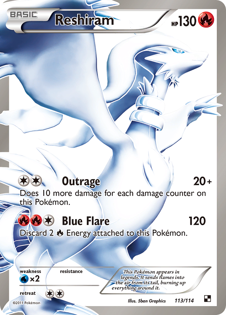 Reshiram (113/114) [Black & White: Base Set] | Enigma On Main