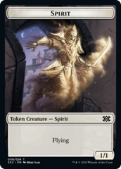 Wrenn and Six Emblem // Spirit Double-sided Token [Double Masters 2022 Tokens] | Enigma On Main