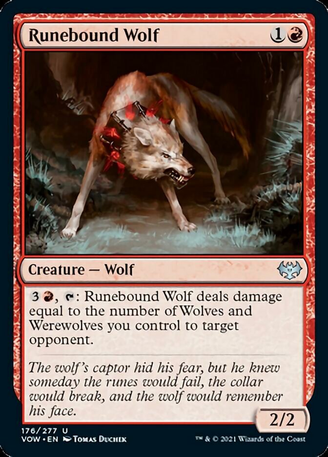 Runebound Wolf [Innistrad: Crimson Vow] | Enigma On Main