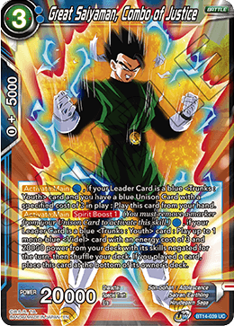 Great Saiyaman, Combo of Justice (BT14-039) [Cross Spirits] | Enigma On Main