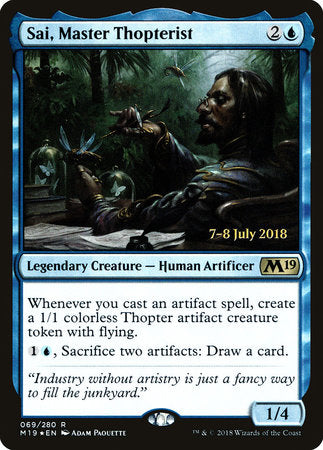 Sai, Master Thopterist [Core Set 2019 Promos] | Enigma On Main