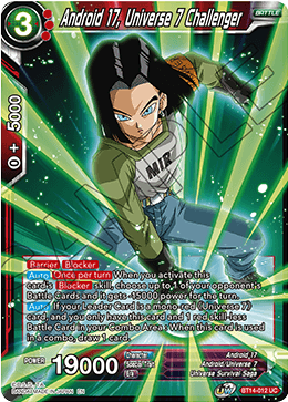 Android 17, Universe 7 Challenger (BT14-012) [Cross Spirits] | Enigma On Main