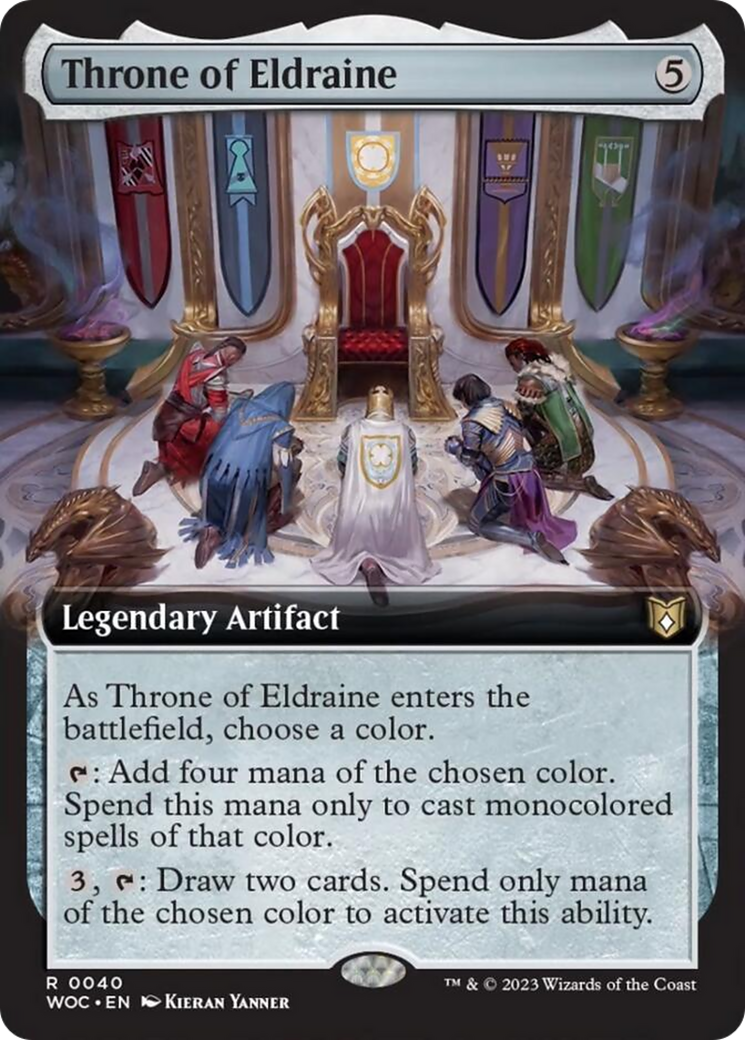 Throne of Eldraine (Extended Art) [Wilds of Eldraine Commander] | Enigma On Main