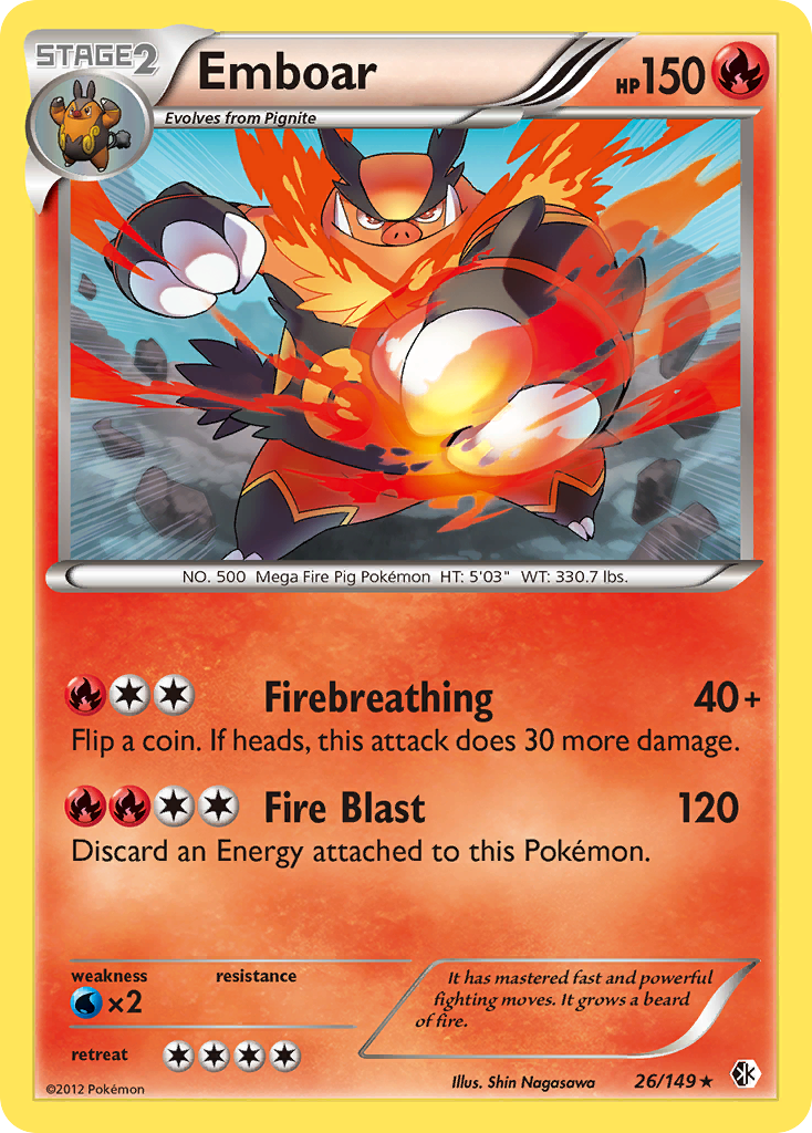 Emboar (26/149) [Black & White: Boundaries Crossed] | Enigma On Main