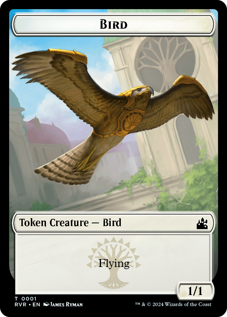 Bird // Zombie Double-Sided Token [Ravnica Remastered Tokens] | Enigma On Main