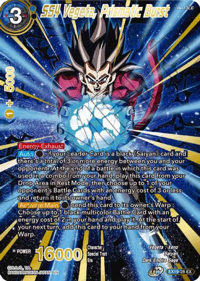 SS4 Vegeta, Prismatic Burst (EX19-28) [Special Anniversary Set 2021] | Enigma On Main