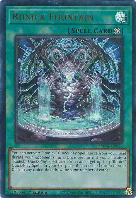 Runick Fountain [TAMA-EN027] Ultra Rare | Enigma On Main