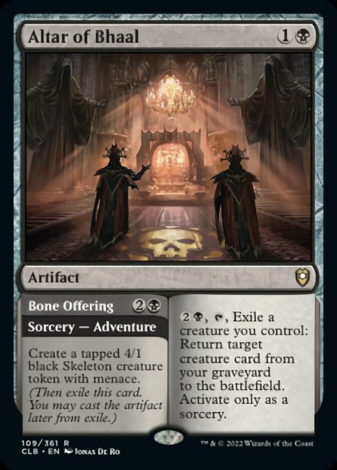 Altar of Bhaal // Bone Offering [Commander Legends: Battle for Baldur's Gate] | Enigma On Main