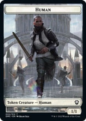 Human // Snake Double-sided Token [Dominaria United Commander Tokens] | Enigma On Main