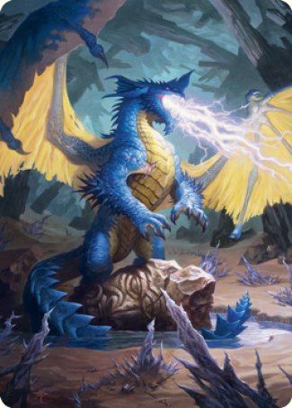 Blue Dragon Art Card [Dungeons & Dragons: Adventures in the Forgotten Realms Art Series] | Enigma On Main