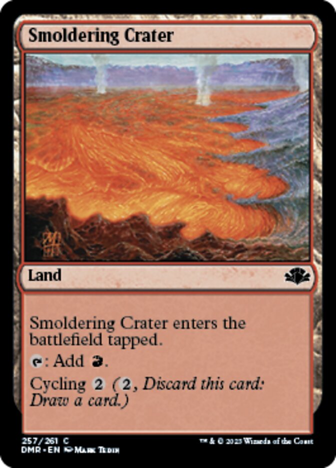 Smoldering Crater [Dominaria Remastered] | Enigma On Main