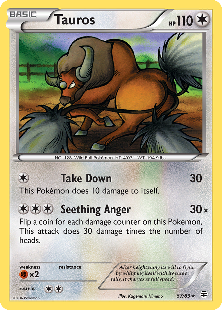 Tauros (57/83) [XY: Generations] | Enigma On Main