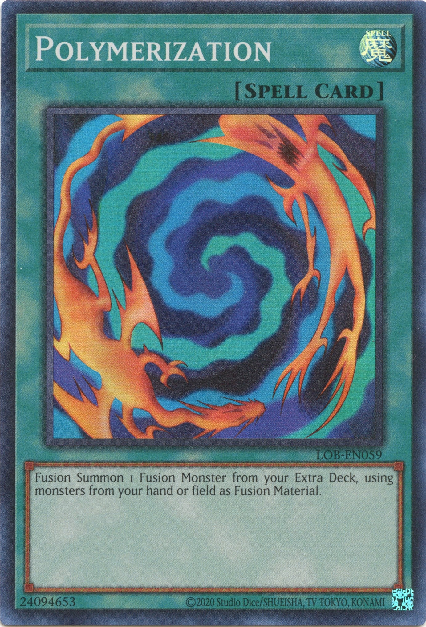 Polymerization (25th Anniversary) [LOB-EN059] Super Rare | Enigma On Main