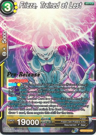 Frieza, Trained at Last (BT12-101) [Vicious Rejuvenation Prerelease Promos] | Enigma On Main