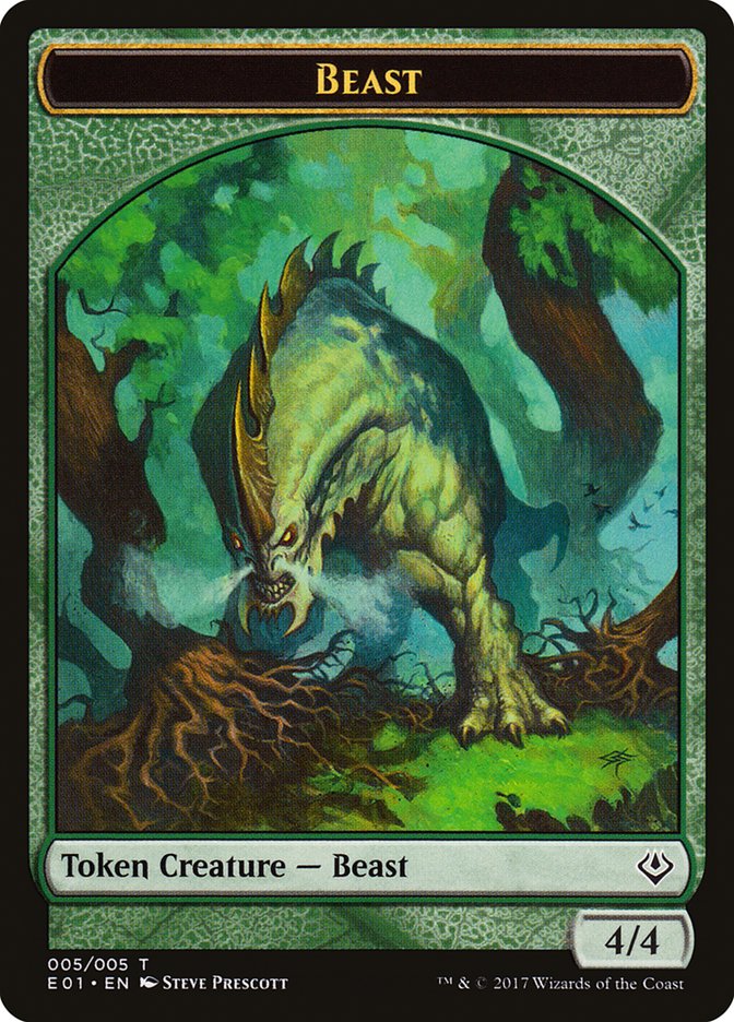 Beast (005/005) [Archenemy: Nicol Bolas Tokens] | Enigma On Main