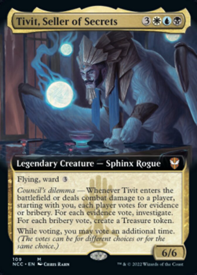 Tivit, Seller of Secrets (Extended Art) [Streets of New Capenna Commander] | Enigma On Main