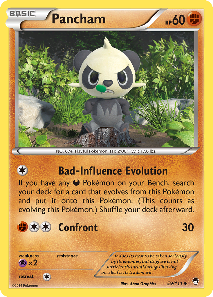 Pancham (59/111) [XY: Furious Fists] | Enigma On Main