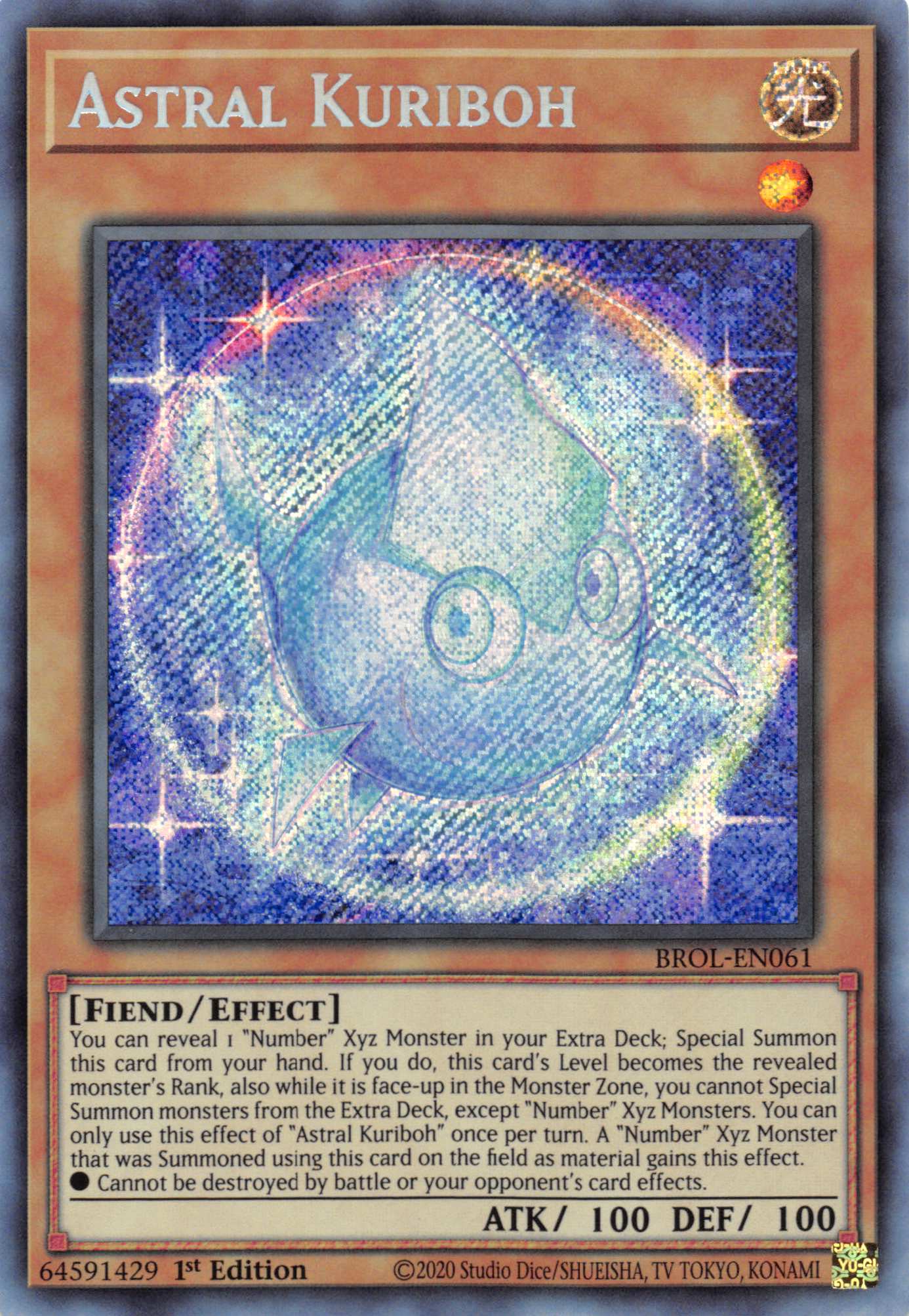 Astral Kuriboh [BROL-EN061] Secret Rare | Enigma On Main