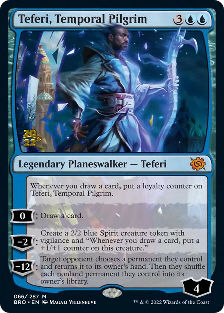 Teferi, Temporal Pilgrim [The Brothers' War: Prerelease Promos] | Enigma On Main