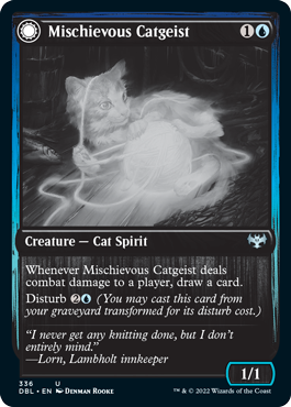 Mischievous Catgeist // Catlike Curiosity [Innistrad: Double Feature] | Enigma On Main