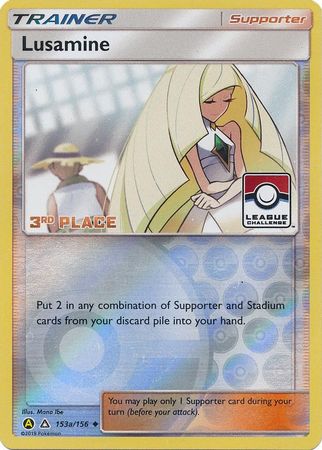 Lusamine (153a/156) (League Challenge Alt Art 3rd Place) [Sun & Moon: Ultra Prism] | Enigma On Main