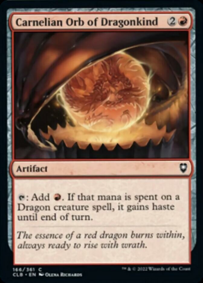 Carnelian Orb of Dragonkind [Commander Legends: Battle for Baldur's Gate] | Enigma On Main