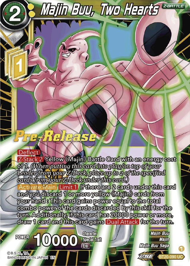 Majin Buu, Two Hearts (BT20-090) [Power Absorbed Prerelease Promos] | Enigma On Main