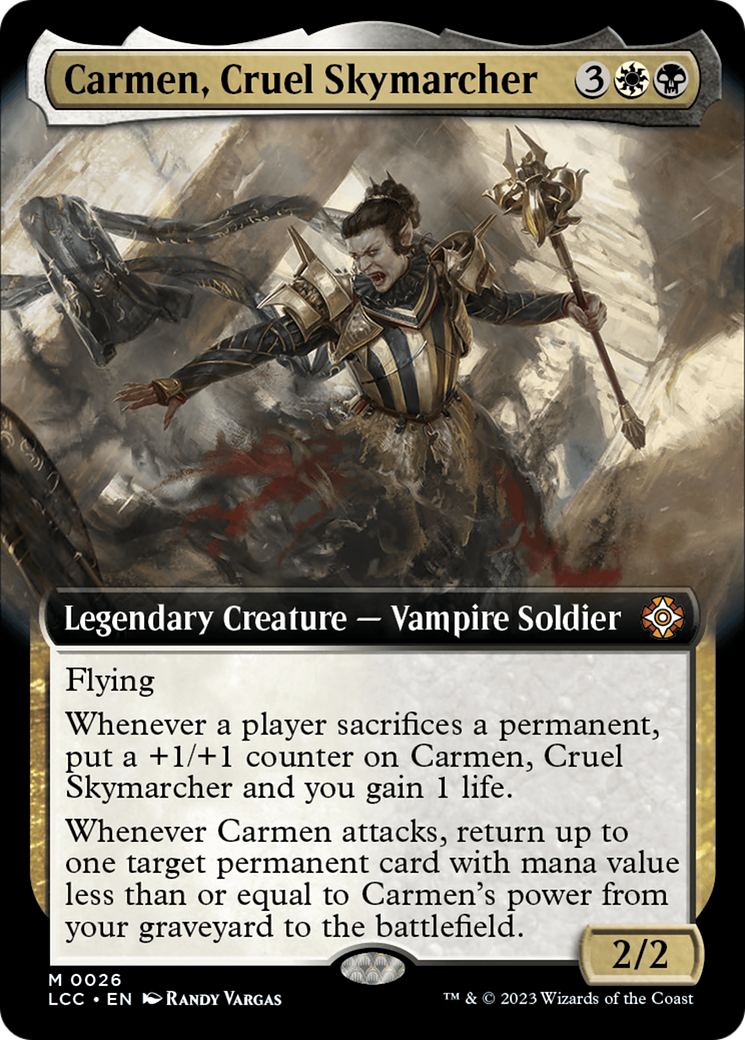 Carmen, Cruel Skymarcher (Extended Art) [The Lost Caverns of Ixalan Commander] | Enigma On Main