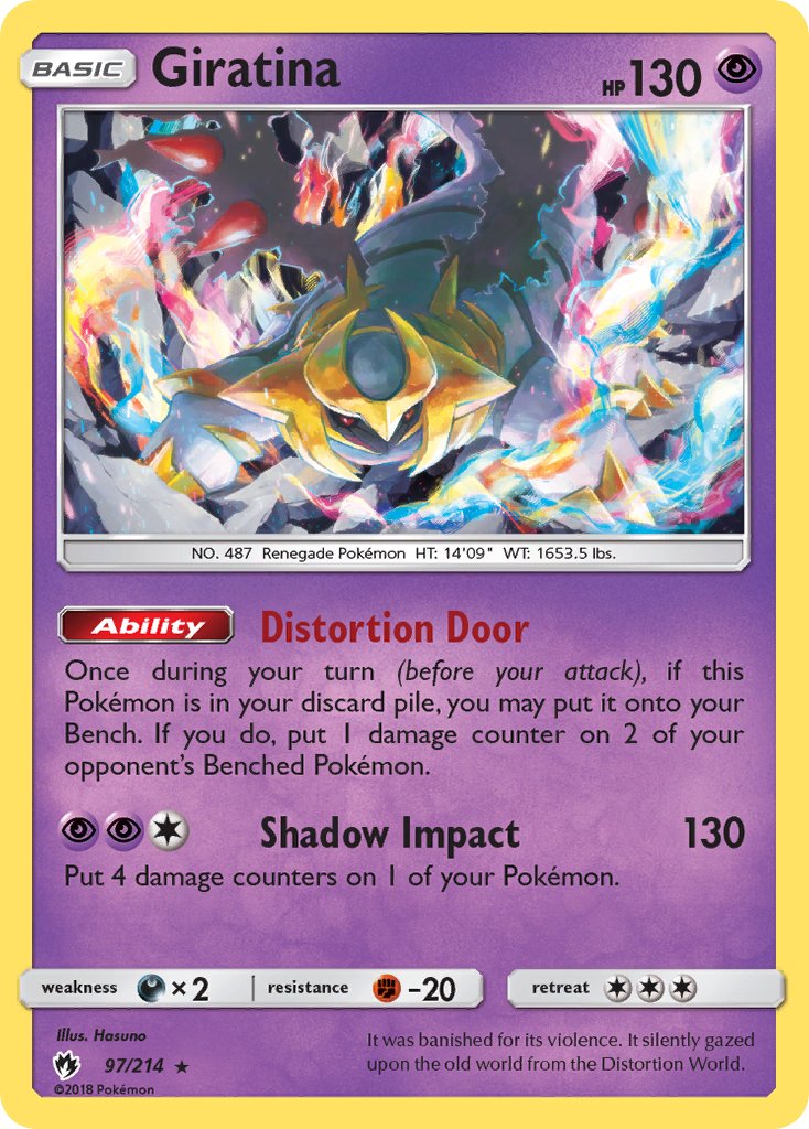 Giratina (97/214) (Theme Deck Exclusive) [Sun & Moon: Lost Thunder] | Enigma On Main