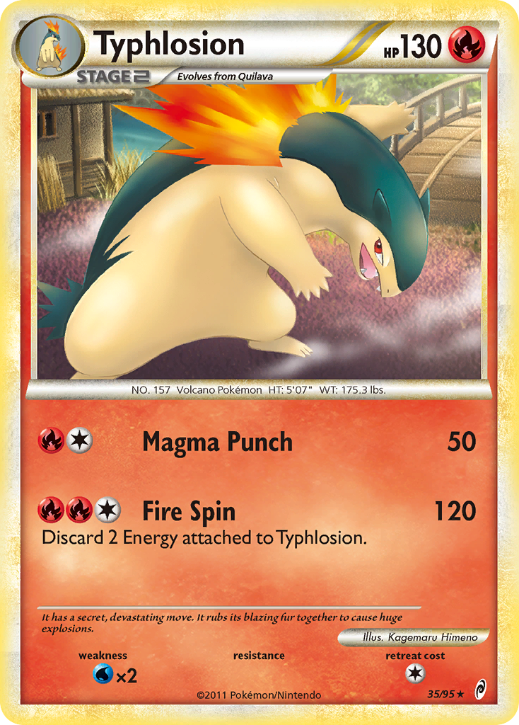 Typhlosion (35/95) [HeartGold & SoulSilver: Call of Legends] | Enigma On Main