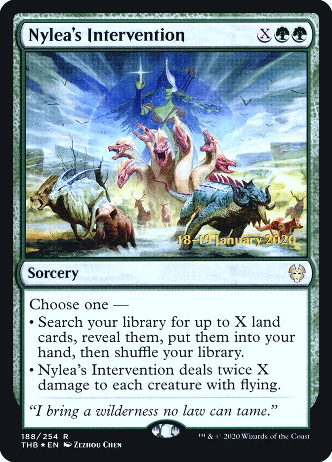 Nylea's Intervention [Theros Beyond Death Prerelease Promos] | Enigma On Main