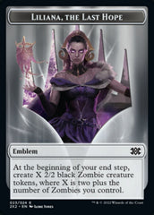 Liliana, the Last Hope Emblem // Spirit Double-sided Token [Double Masters 2022 Tokens] | Enigma On Main