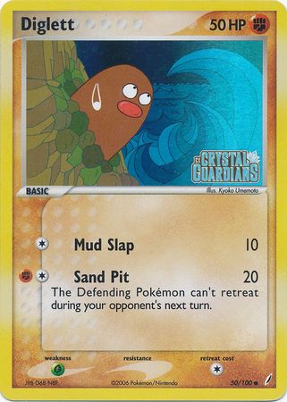 Diglett (50/100) (Stamped) [EX: Crystal Guardians] | Enigma On Main