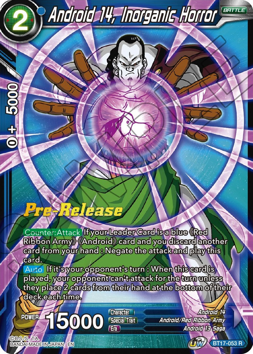 Android 14, Inorganic Horror (BT17-053) [Ultimate Squad Prerelease Promos] | Enigma On Main