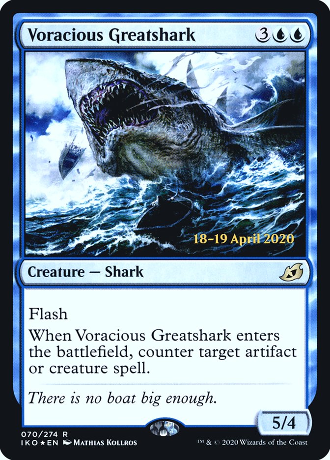 Voracious Greatshark  [Ikoria: Lair of Behemoths Prerelease Promos] | Enigma On Main