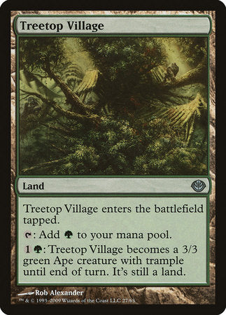 Treetop Village [Duel Decks: Garruk vs. Liliana] | Enigma On Main