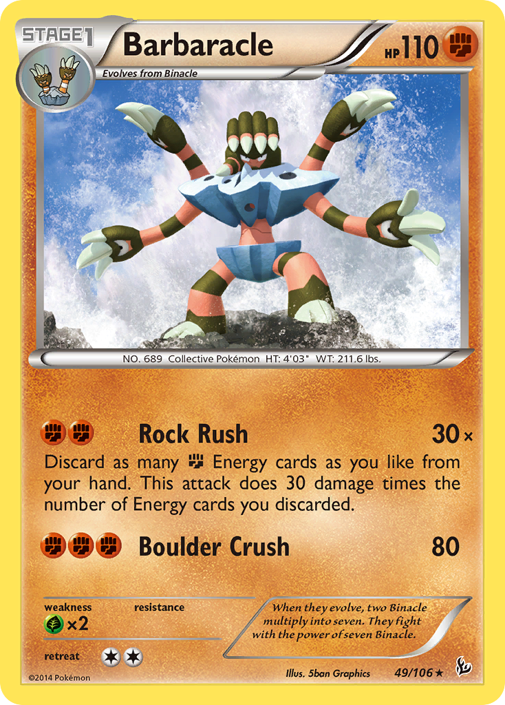 Barbaracle (49/106) [XY: Flashfire] | Enigma On Main