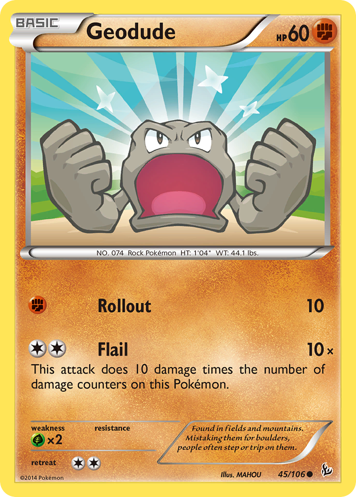 Geodude (45/106) [XY: Flashfire] | Enigma On Main