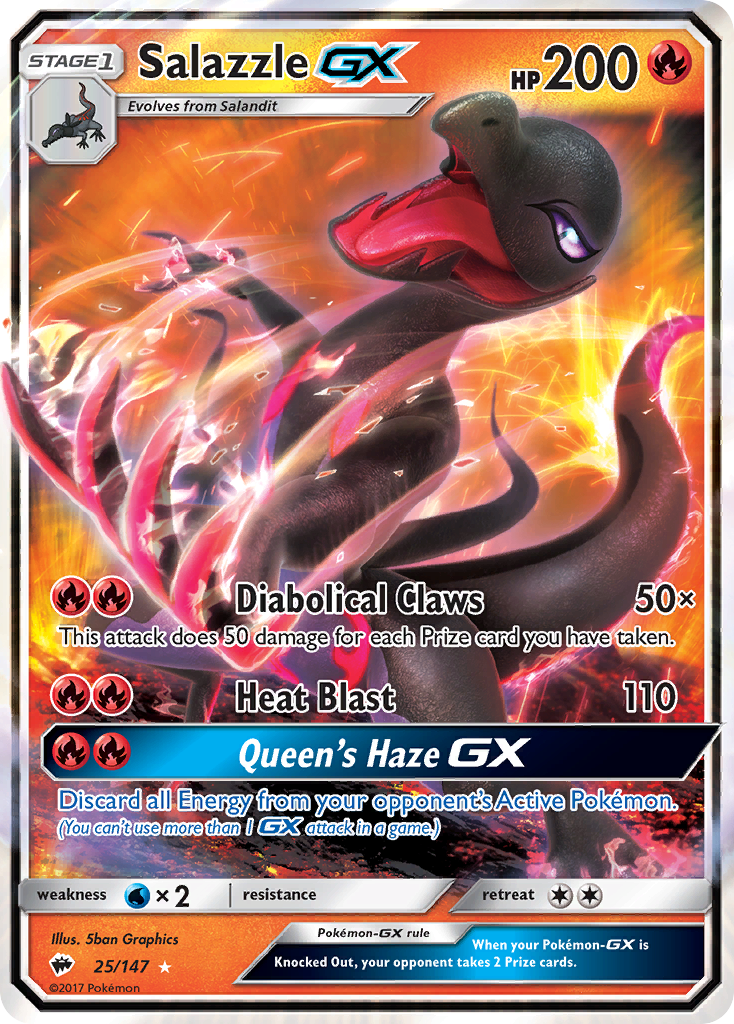 Salazzle GX (25/147) [Sun & Moon: Burning Shadows] | Enigma On Main