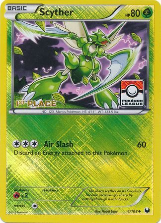 Scyther (4/108) (League Promo 1st Place) [Black & White: Dark Explorers] | Enigma On Main